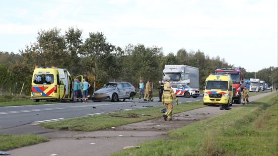 Ernstig ongeval op N302, weg volledig dicht