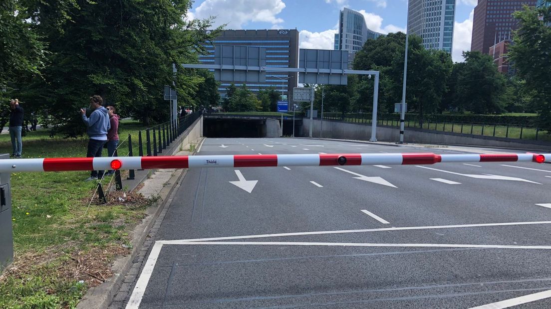 De Koningstunnel is afgesloten