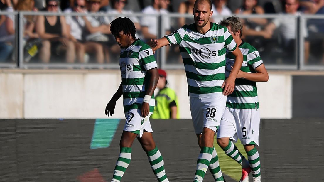 Bas Dost na zijn goal van gisteravond (Rechten: EPA / Hugo Delgado)