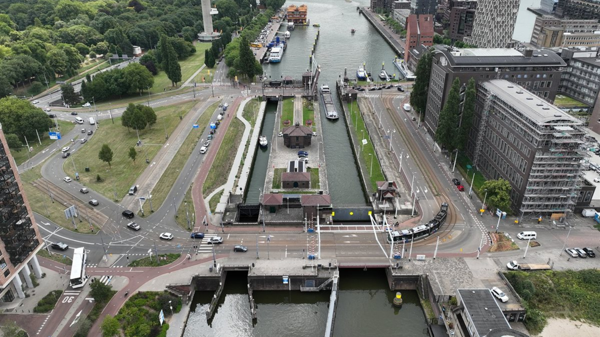 De Parksluizen in Rotterdam