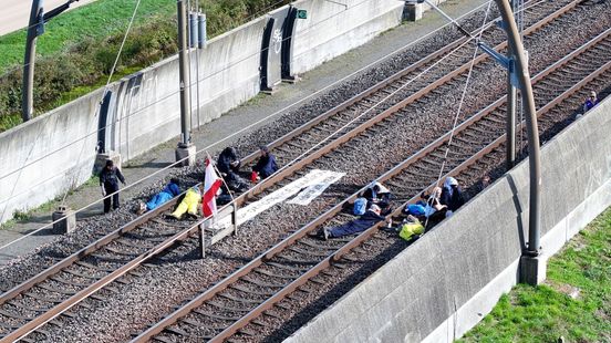 Actiegroep Geef Tegengas blokkeert goederenspoor Betuweroute
