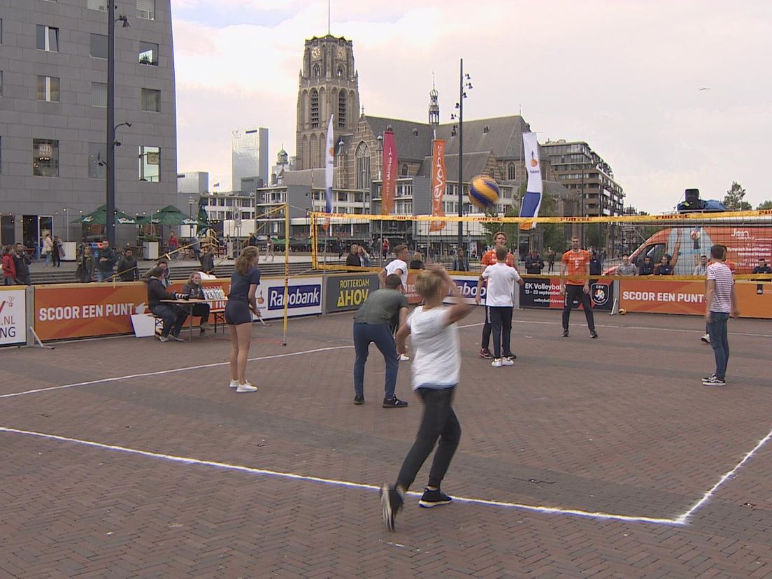 Nederlands volleybalteam blij met wedstrijden in Ahoy