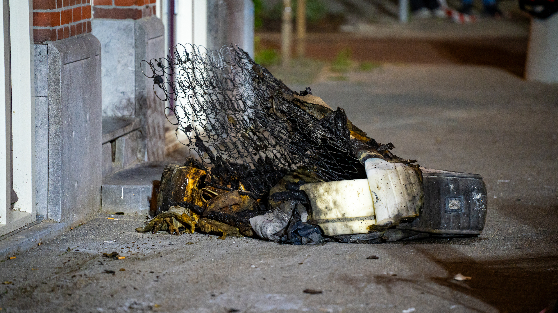 Spullen die in brand zijn gevlogen.