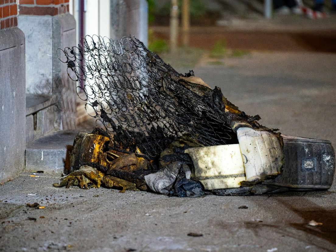 Spullen die in brand zijn gevlogen.