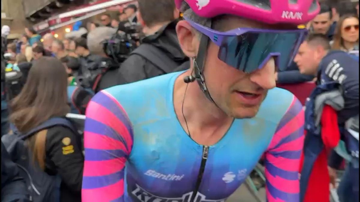Wout Poels tevreden na vormtest in Strade Bianche: 'Het gaat de goede kant op'