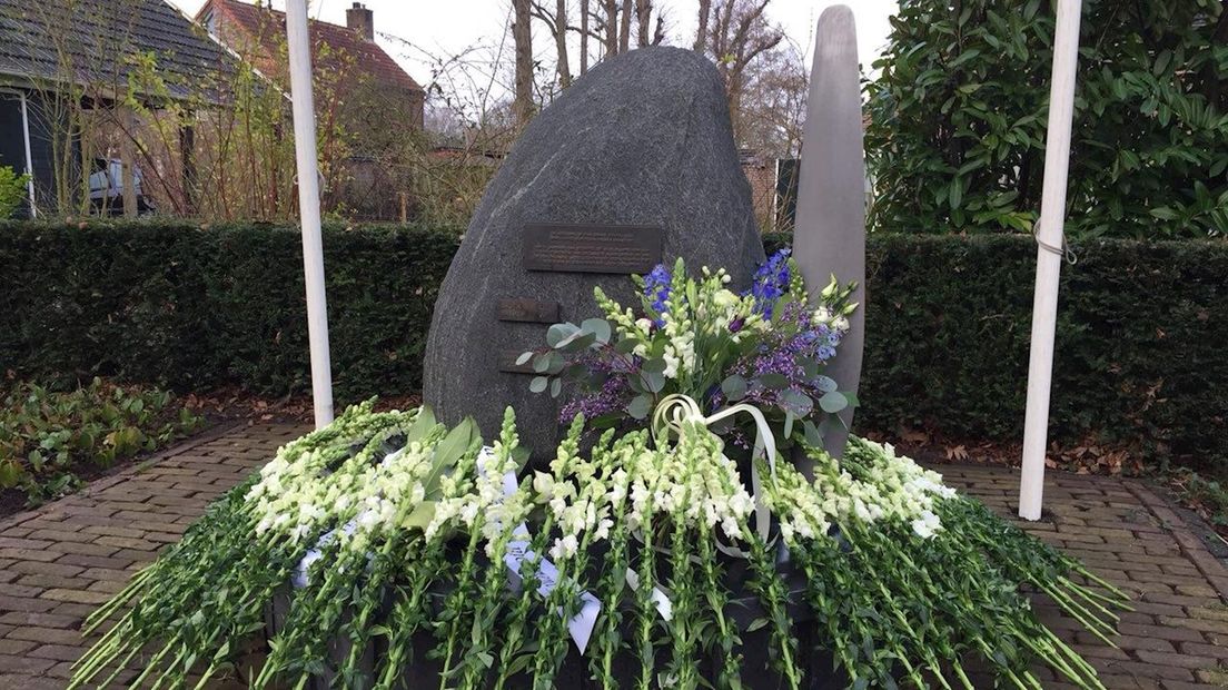 Het oorlogsmonument aan de Eikenlaan in Berkum/Zwolle