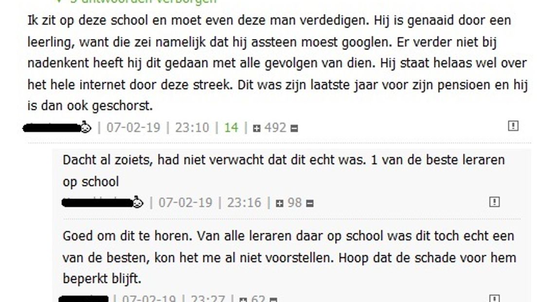 'Porno kijkende docent is misleid', zegt een leerling.