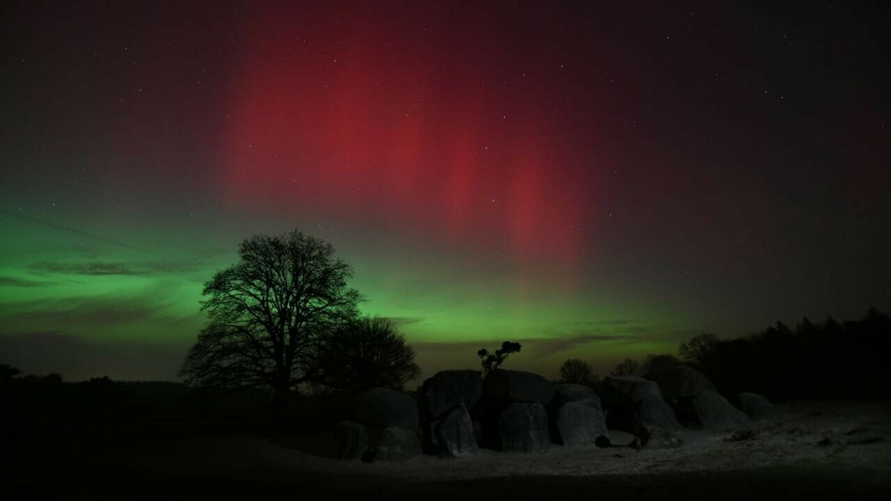 Indrukwekkend noorderlicht boven heel Drenthe te zien