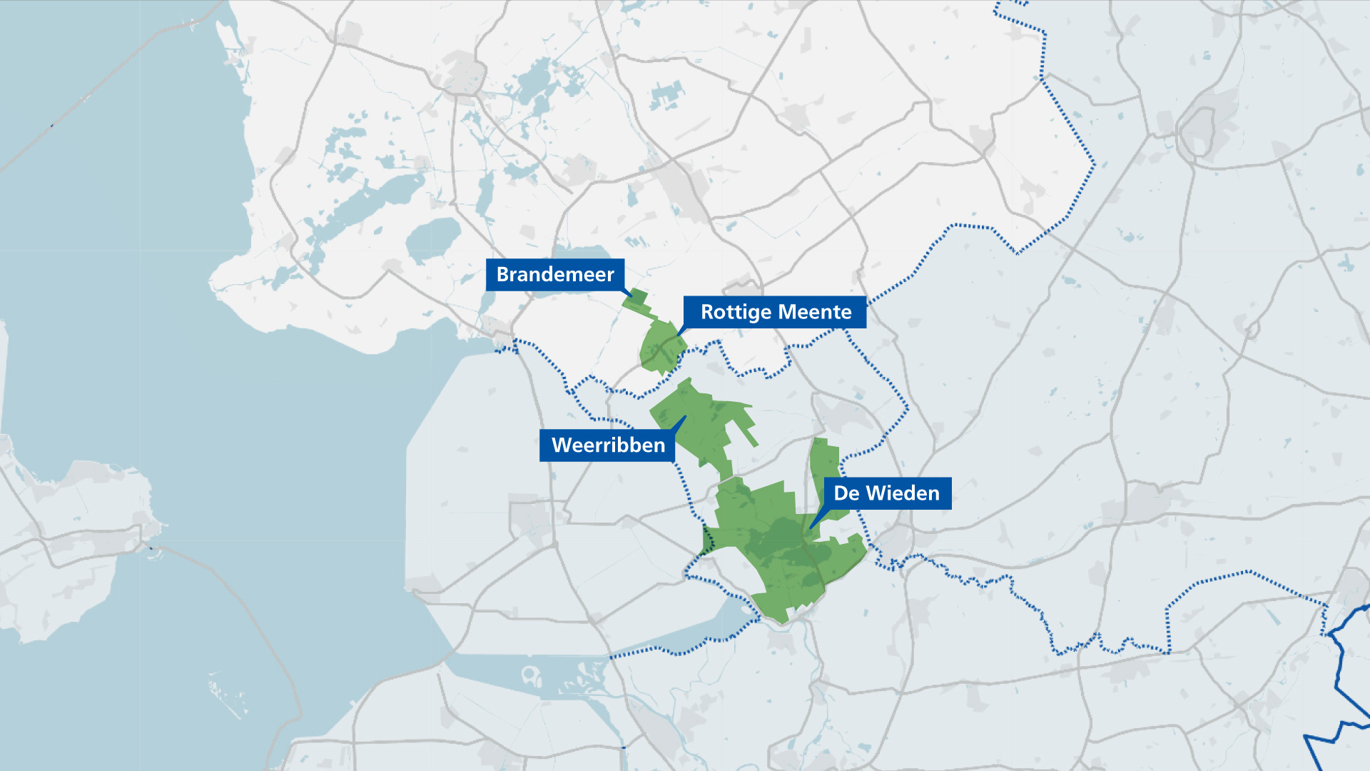 Natuurgebieden waar de grote vuurvlinder de laatste jaren te vinden was