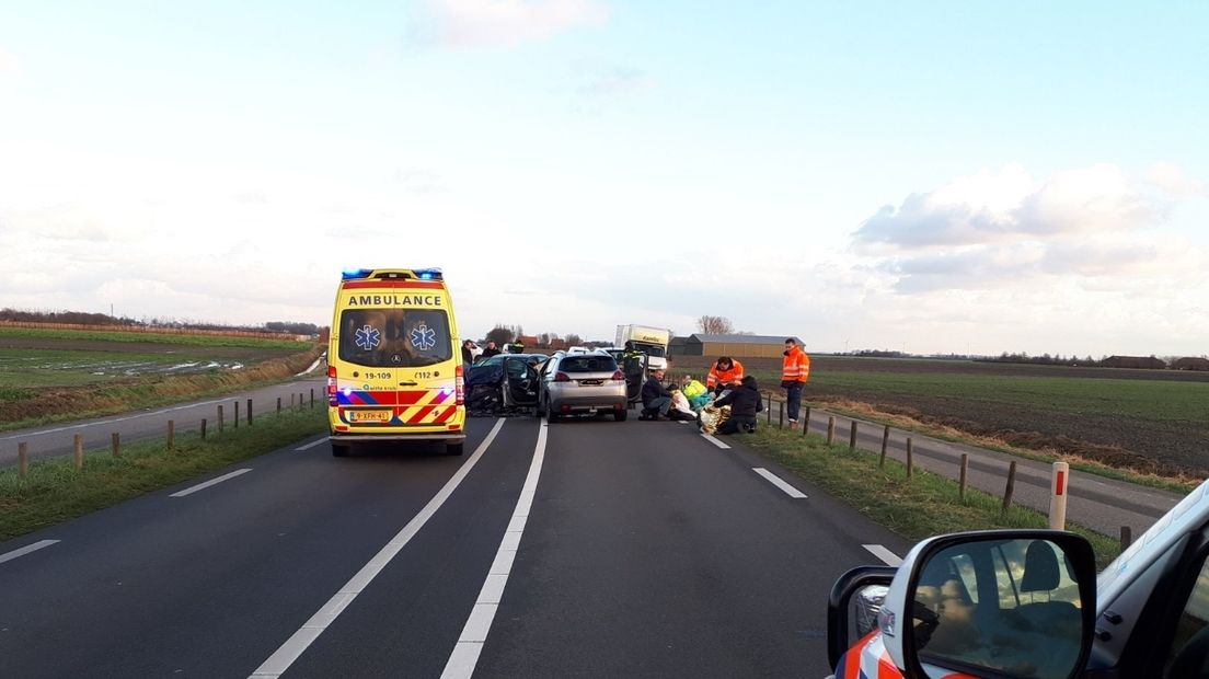 N59 bij Nieuwerkerk weer vrij na ongeluk