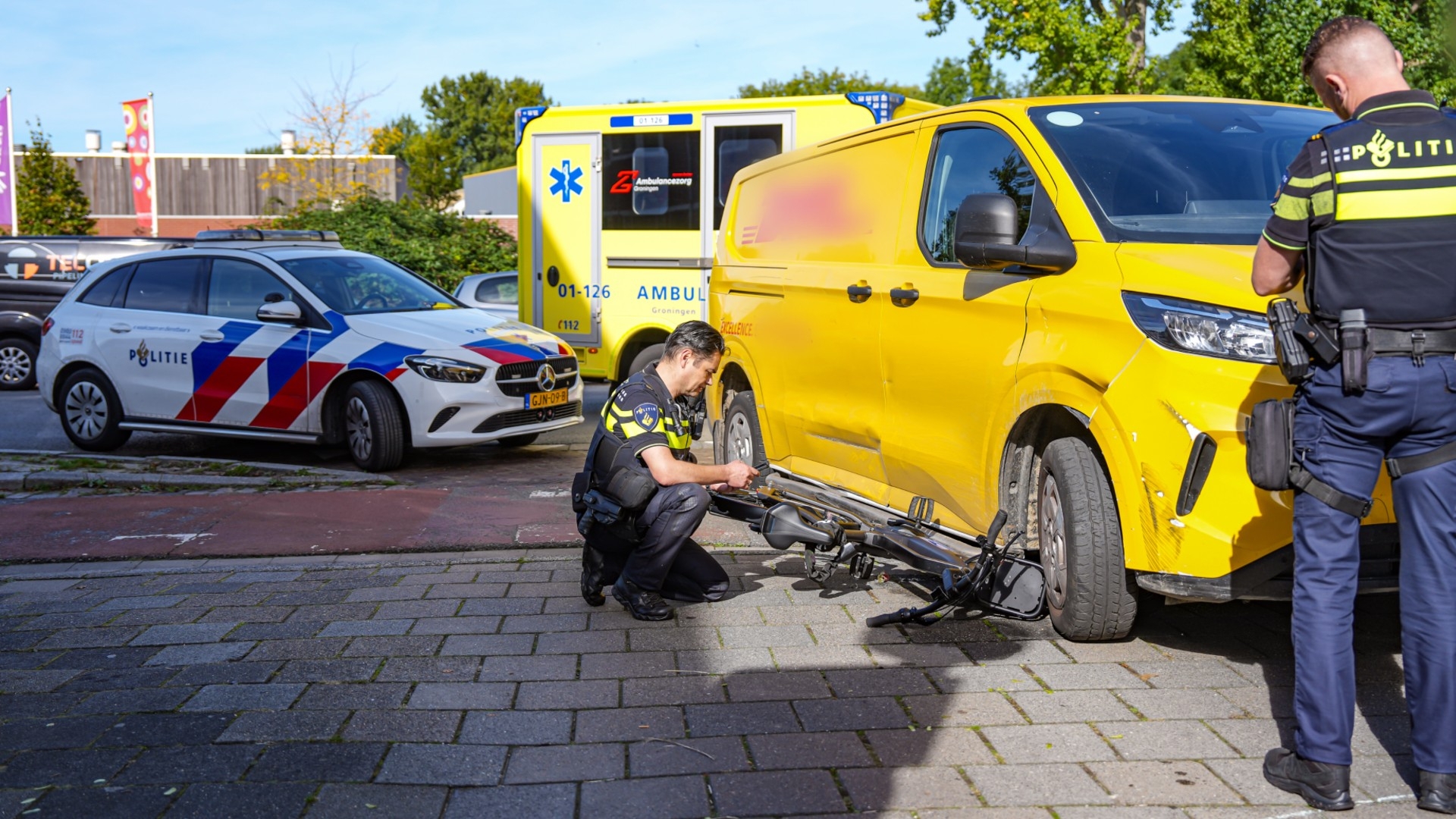 Het ongeluk op de Korreweg in Stad