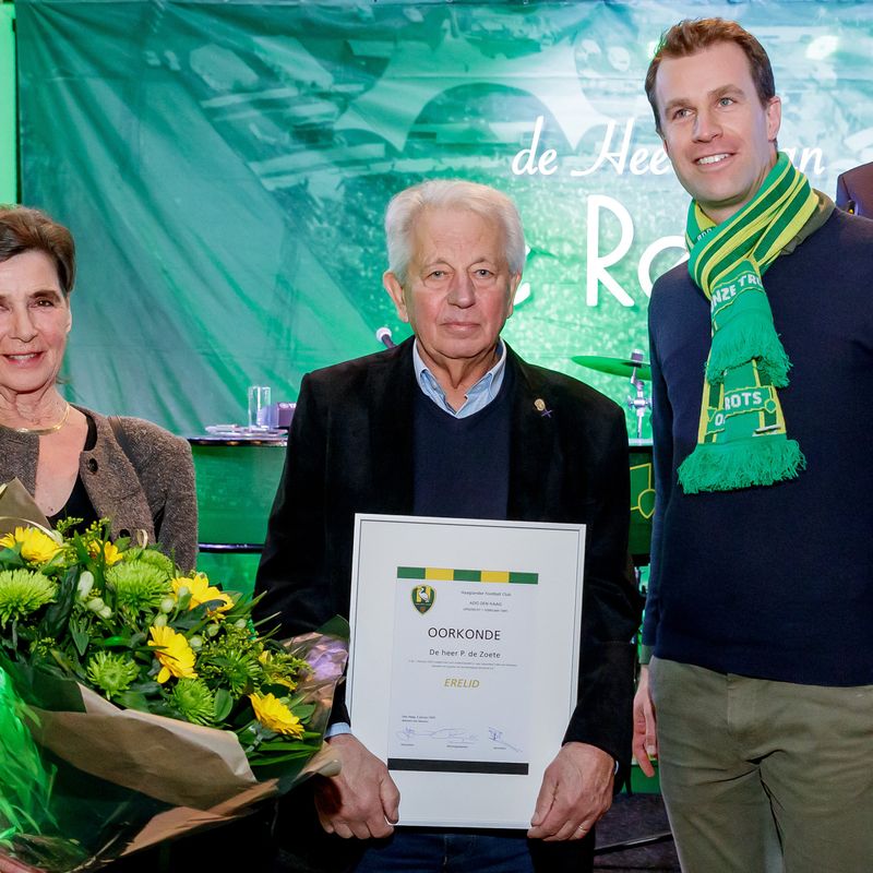 Piet de Zoete erelid ADO Den Haag 'Zijn clubtrouw was uniek' Omroep West