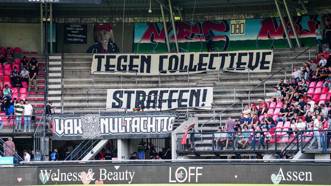 Protest van NEC supporters.