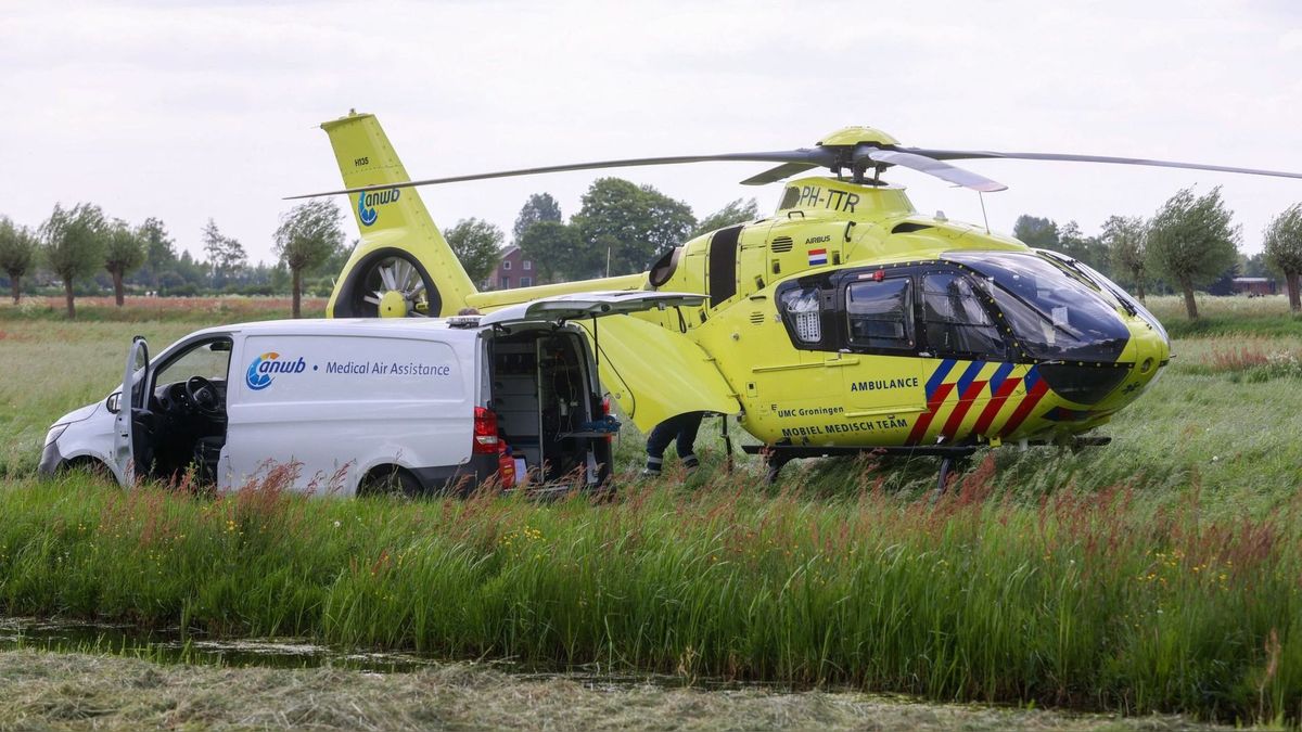 Traumahelikopter brengt de nacht door in Rotsterhaule na technische problemen