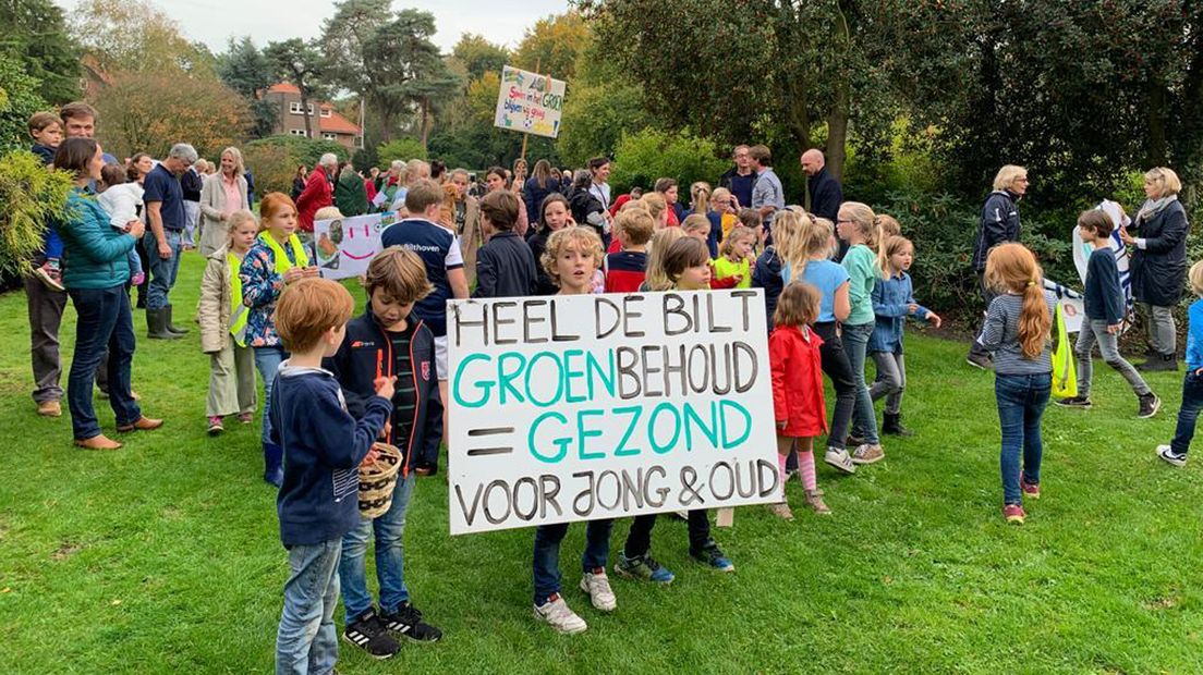 Vorige maand werd nog gedemonstreerd tegen de bouwplannen.