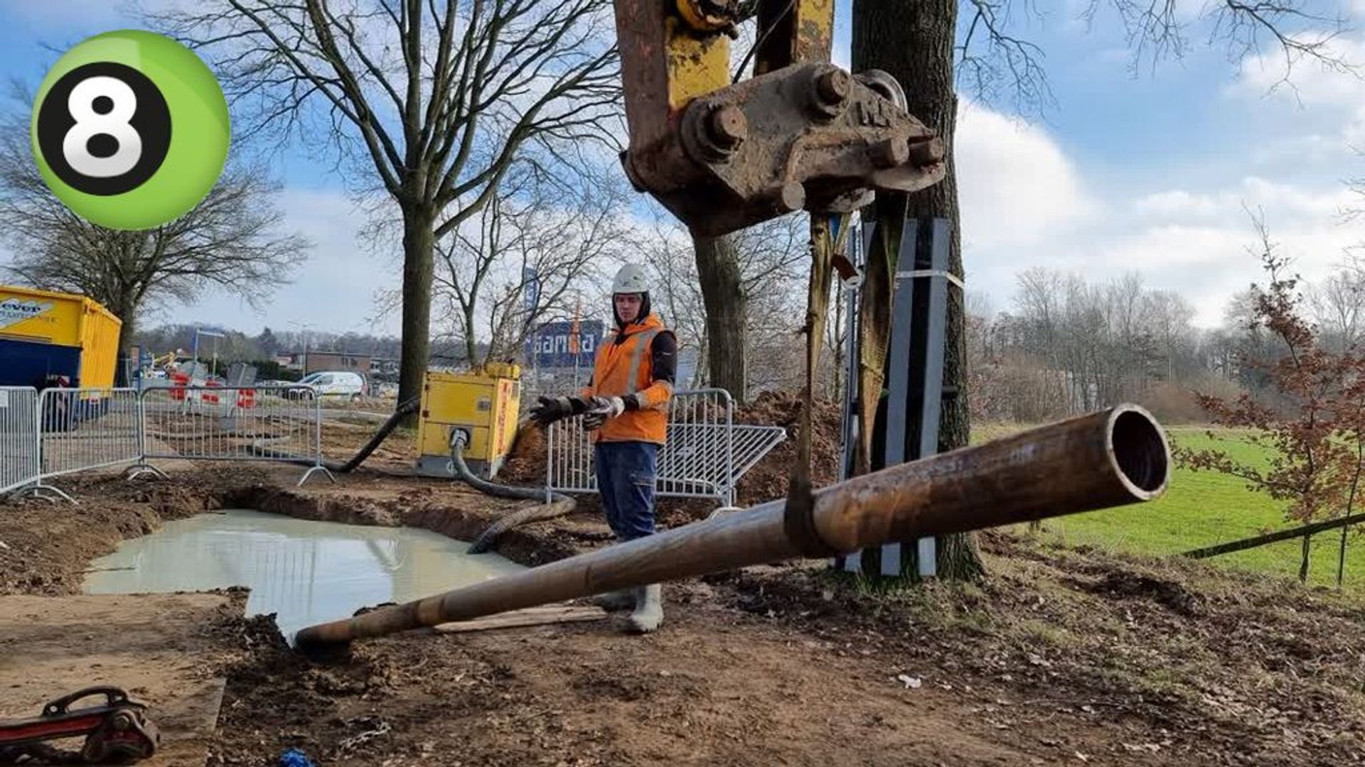Boren voor waterleiding is mijlpaal tijdens afsluiting in Etten Omroep Gelderland