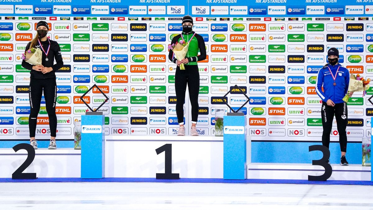 Vriendinnnen Femke Kok en Marrit Fledderus op NK-podium: 