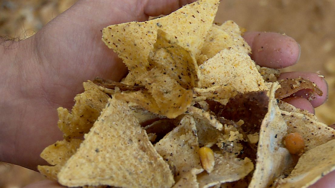 Tortillachips waar groen gas van wordt gemaakt