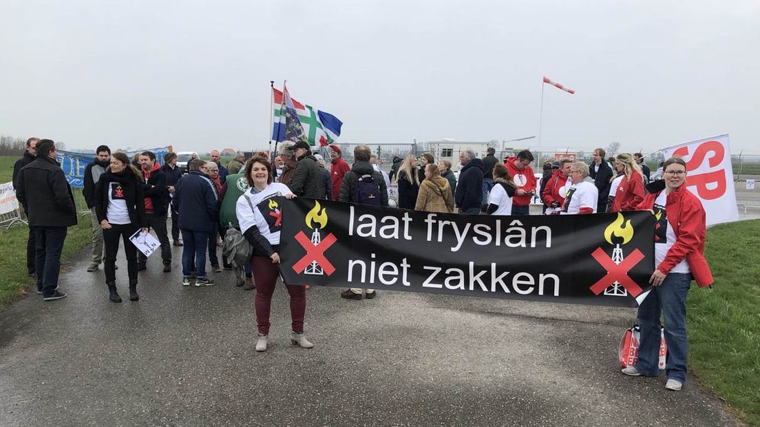 Protest tegen gaswinning