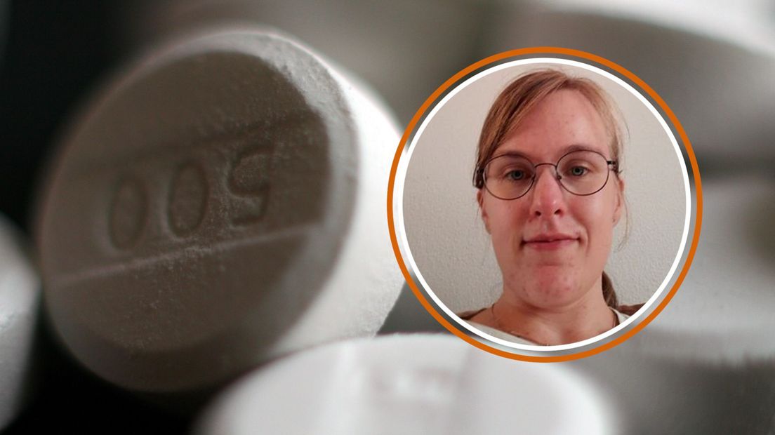 Pijnstiller ter illustratie en Natalie Kramer (29) uit Neede.