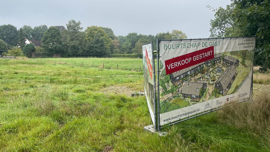 Het perceel waar buurtschap De Gast wordt gebouwd