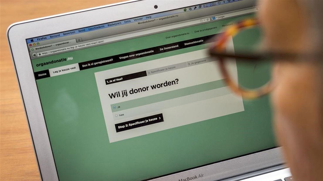 Online donorregistratie