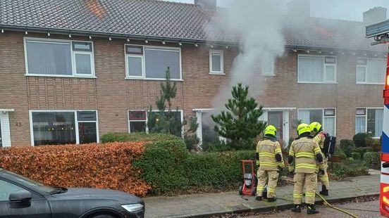 Brand in woning • frontale botsing.