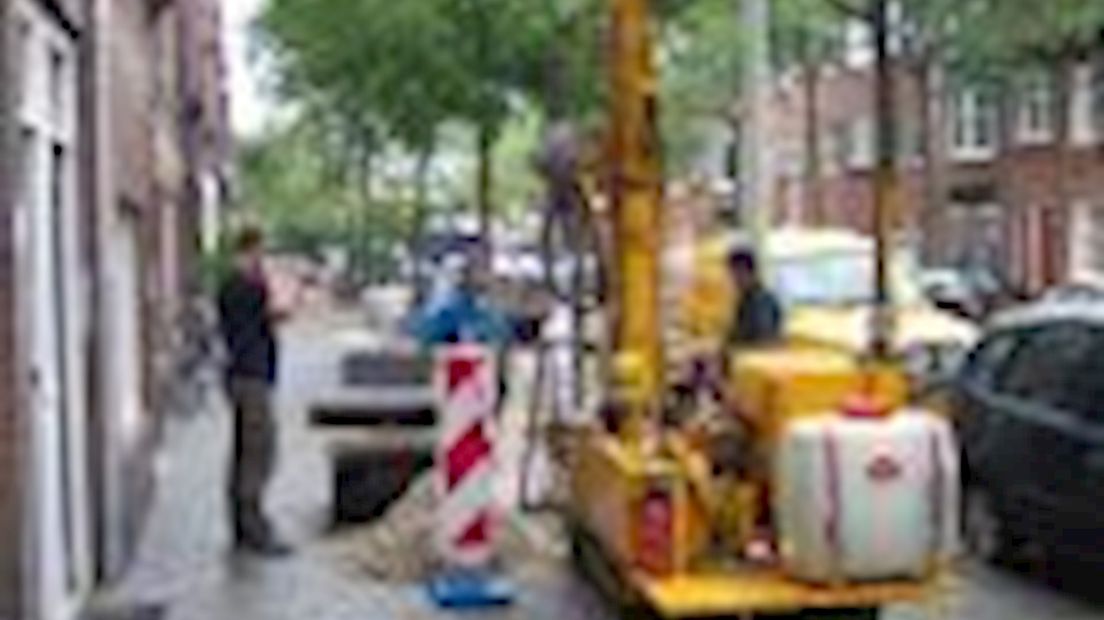 NTP plaatst buizen in Den Haag