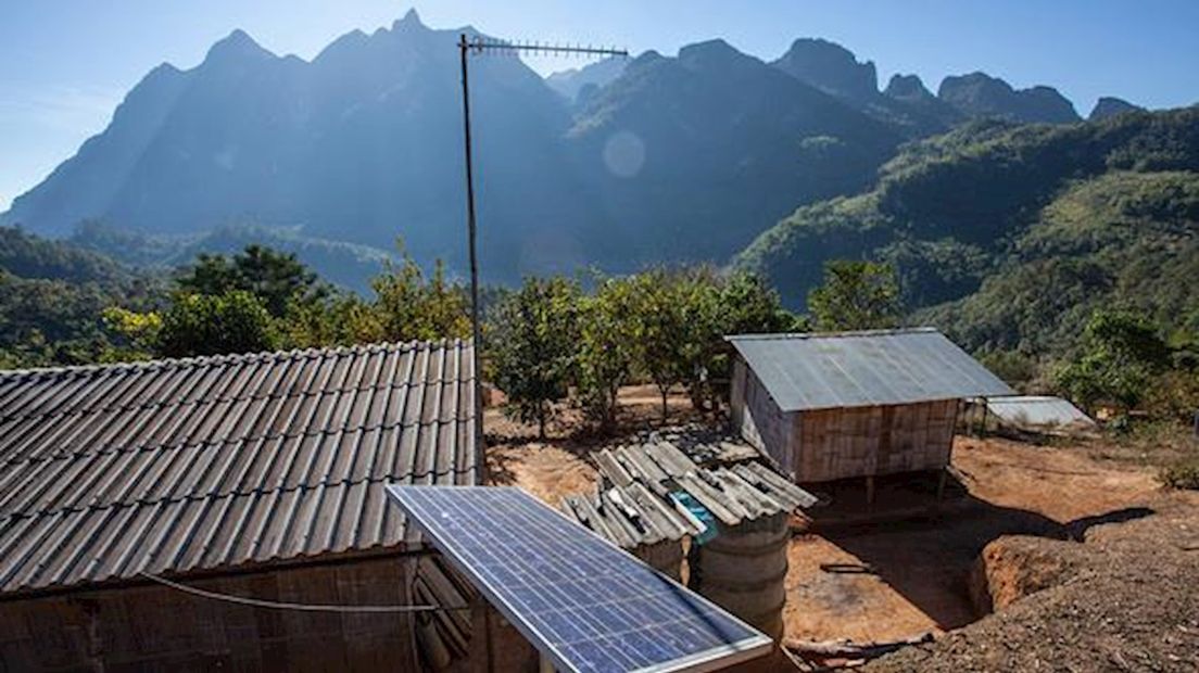 Zonnepanelen in Afrika om energie op te wekken