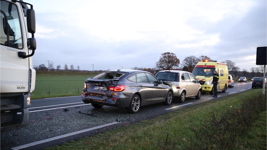 Ongeluk op N35 bij Wierden