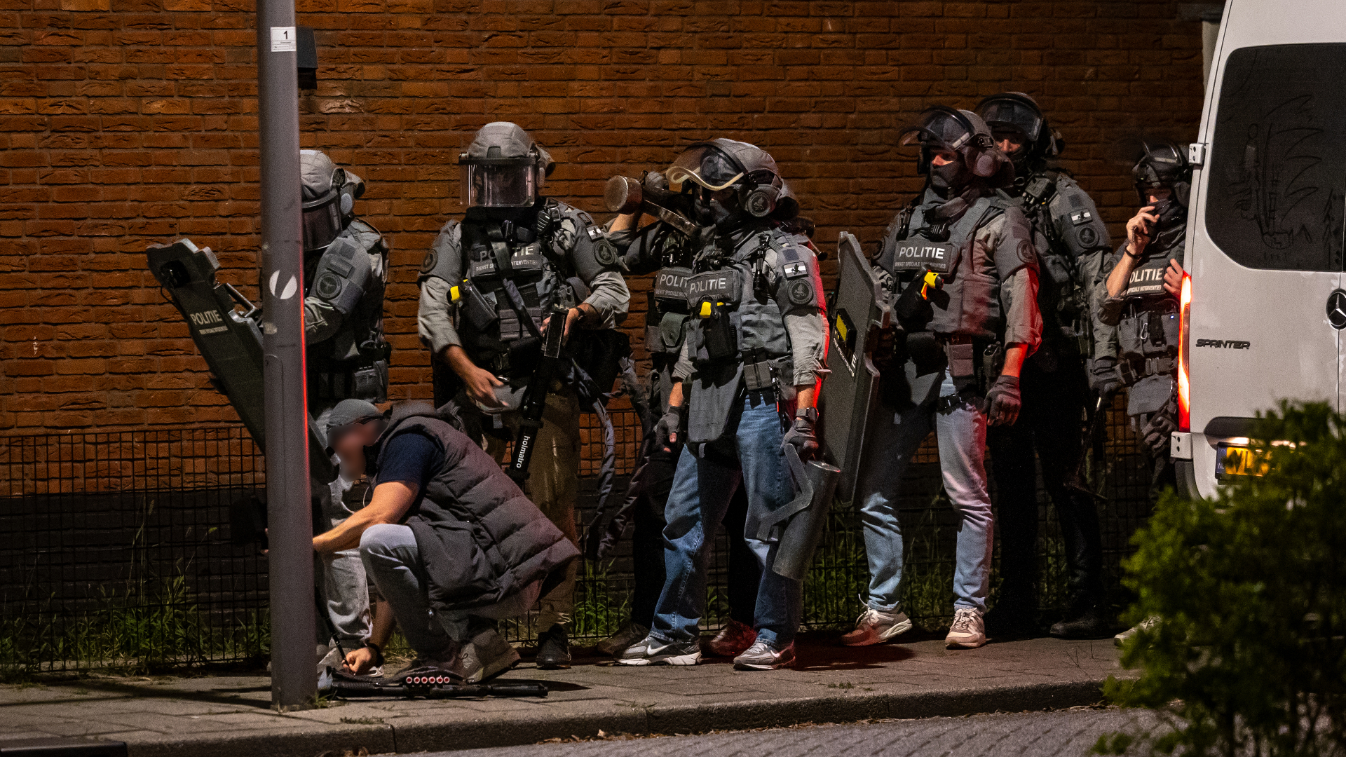 Afzetting en onderzoek op straat