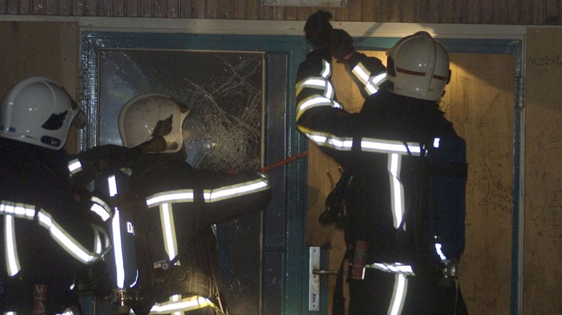 Brand voormalige school Enschede