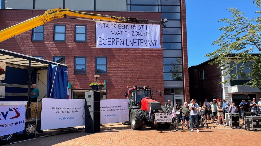Protest in Oosterwolde