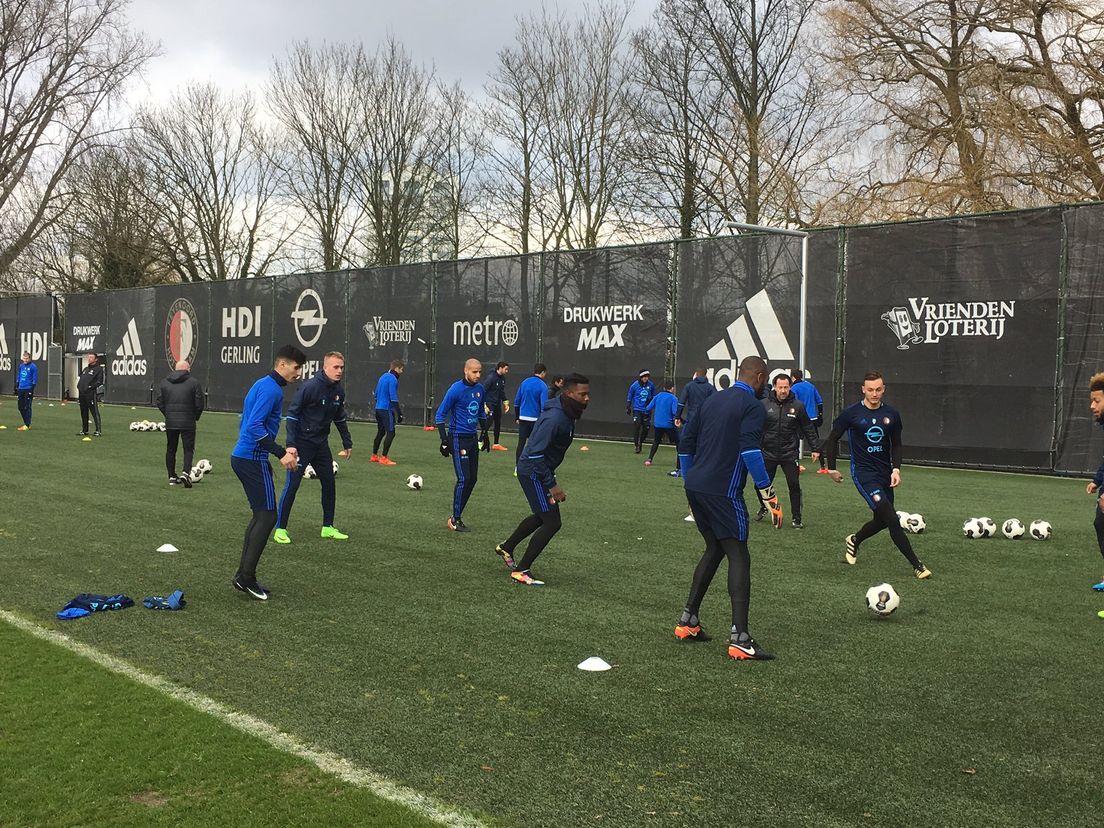 Training Feyenoord van donderdagmiddag