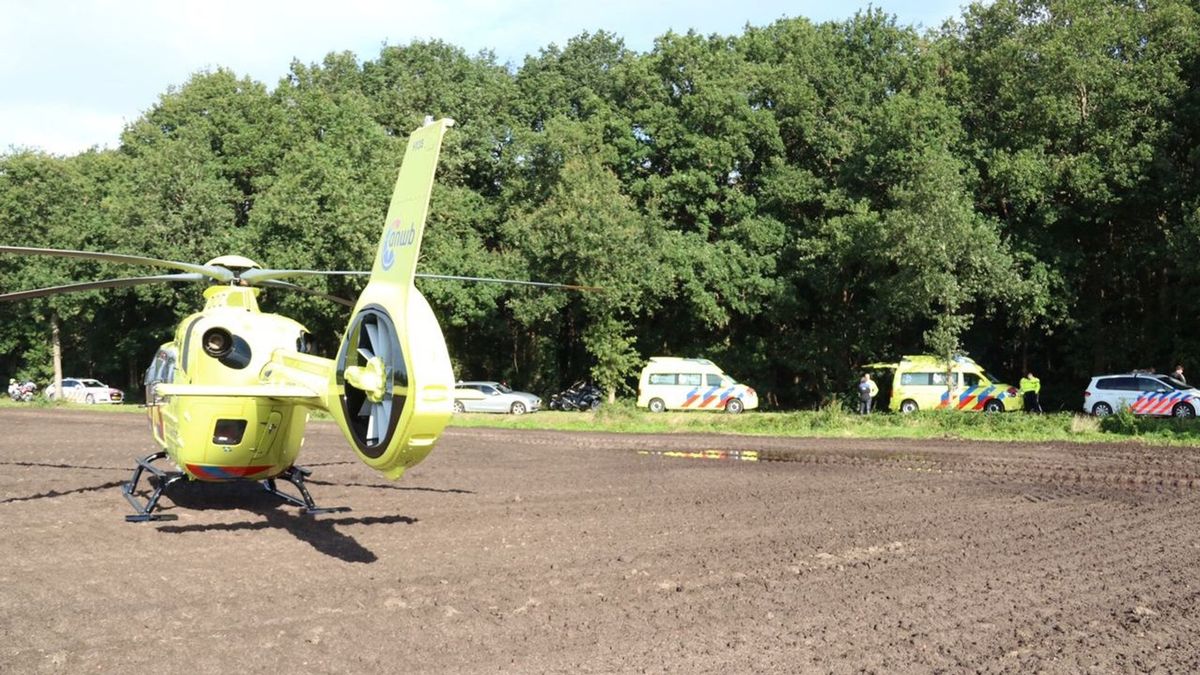 Motorrijder gaat onderuit bij Pesse