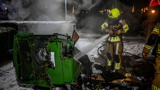 Containerbrand snel geblust; mogelijk brandstichting
