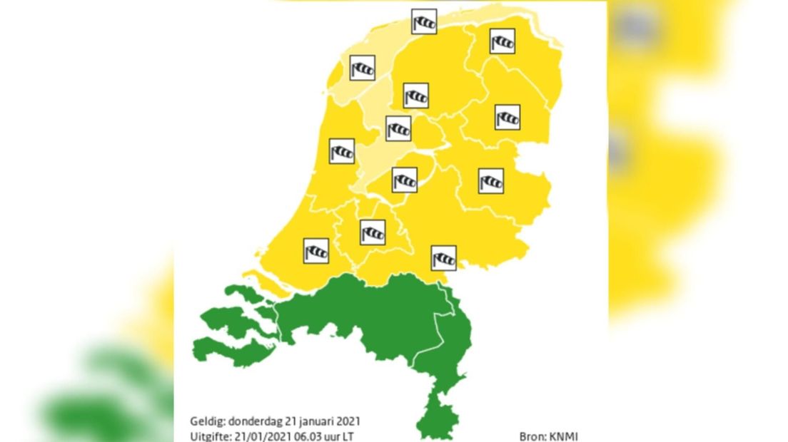 Code geel in onze provincie