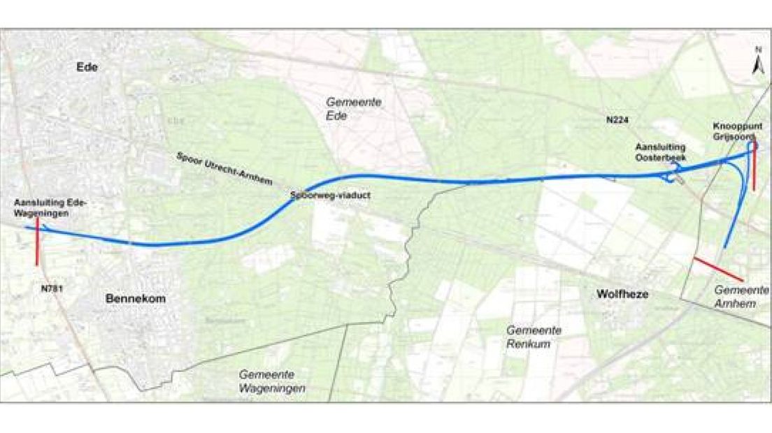 A12 Ede-Grijsoord wordt verbreed