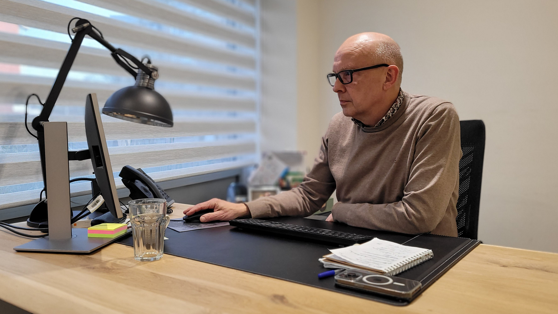 René Vletter op zijn laatste werkplek als huisarts