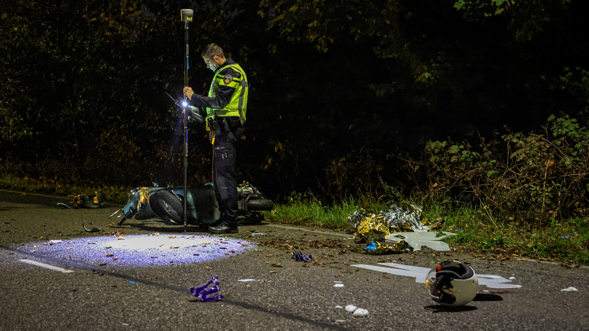 Gewonden na ernstig ongeluk met scooter.