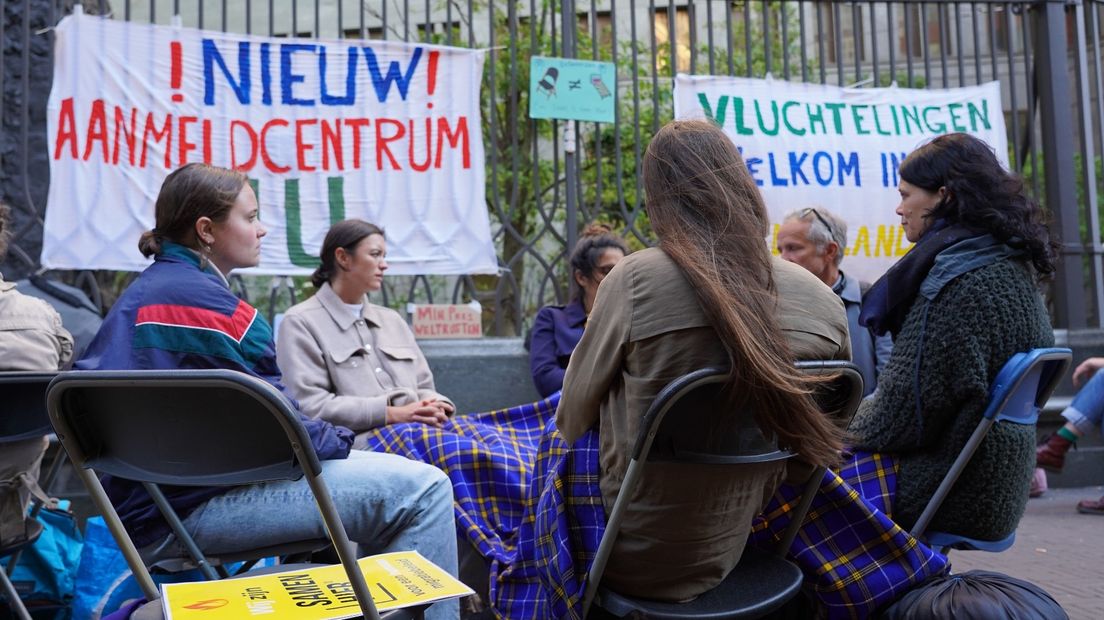 Het klapstoeltjesprotest in Den Haag