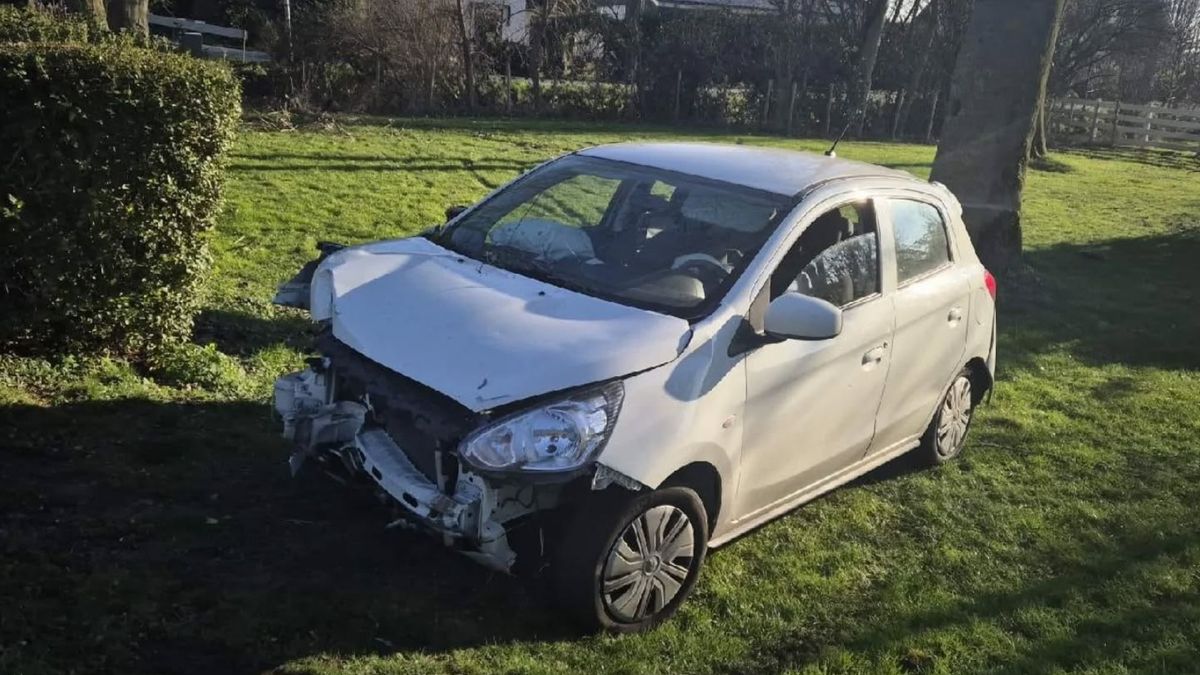 Dronken automobilist rijdt bijna 80 kilometer per uur te hard, crasht in tuin en vlucht