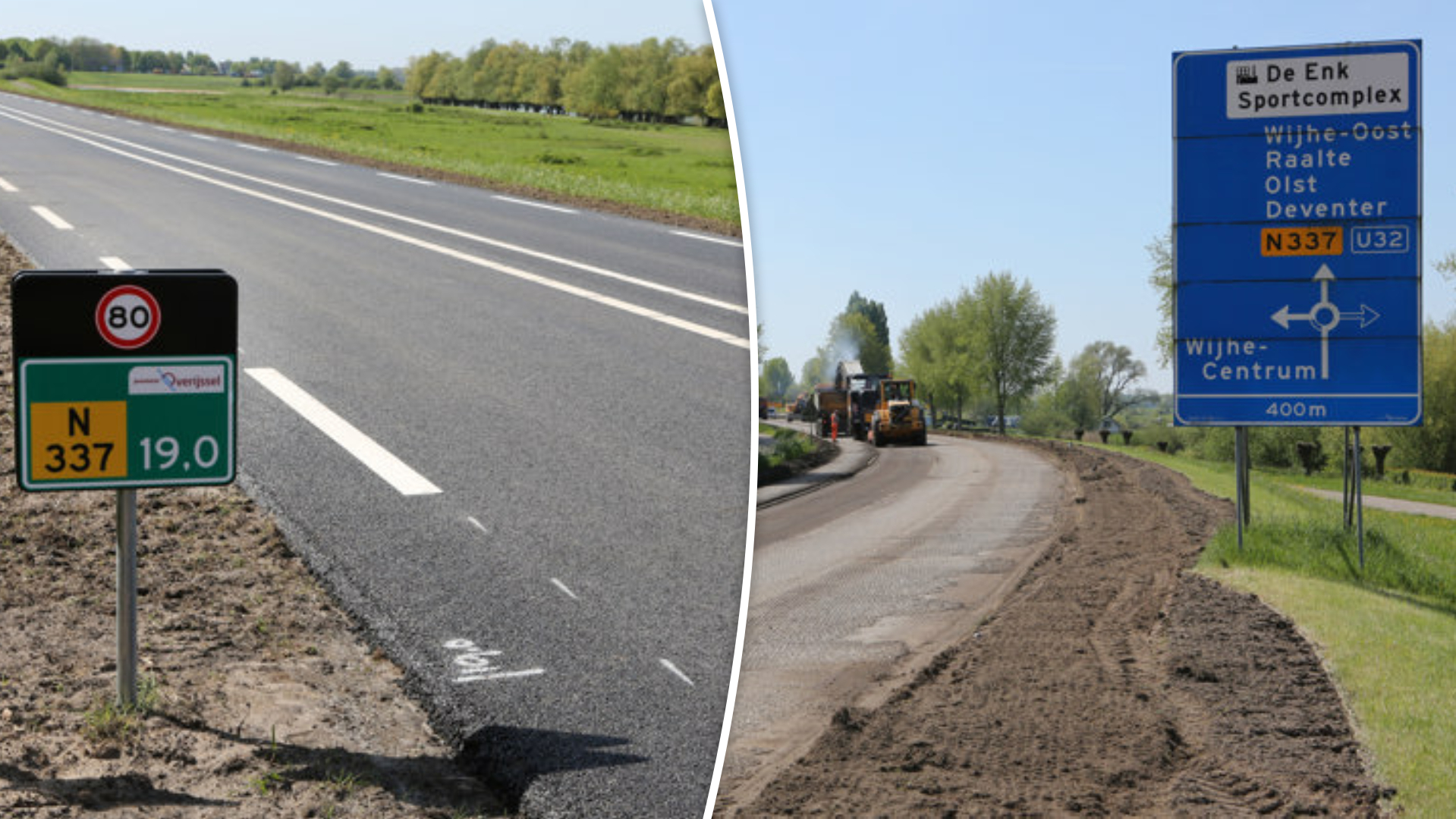 N337 tussen Zwolle en Wijhe vanaf zondag weer open - Oost