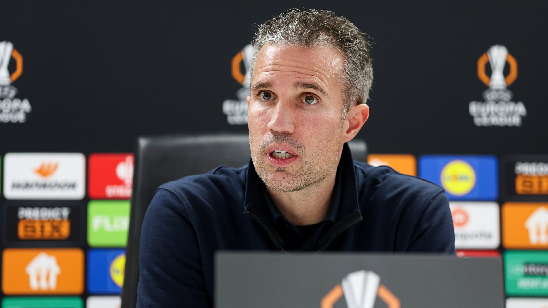 Robin van Persie op de persconferentie na Feyenoord - Celtic