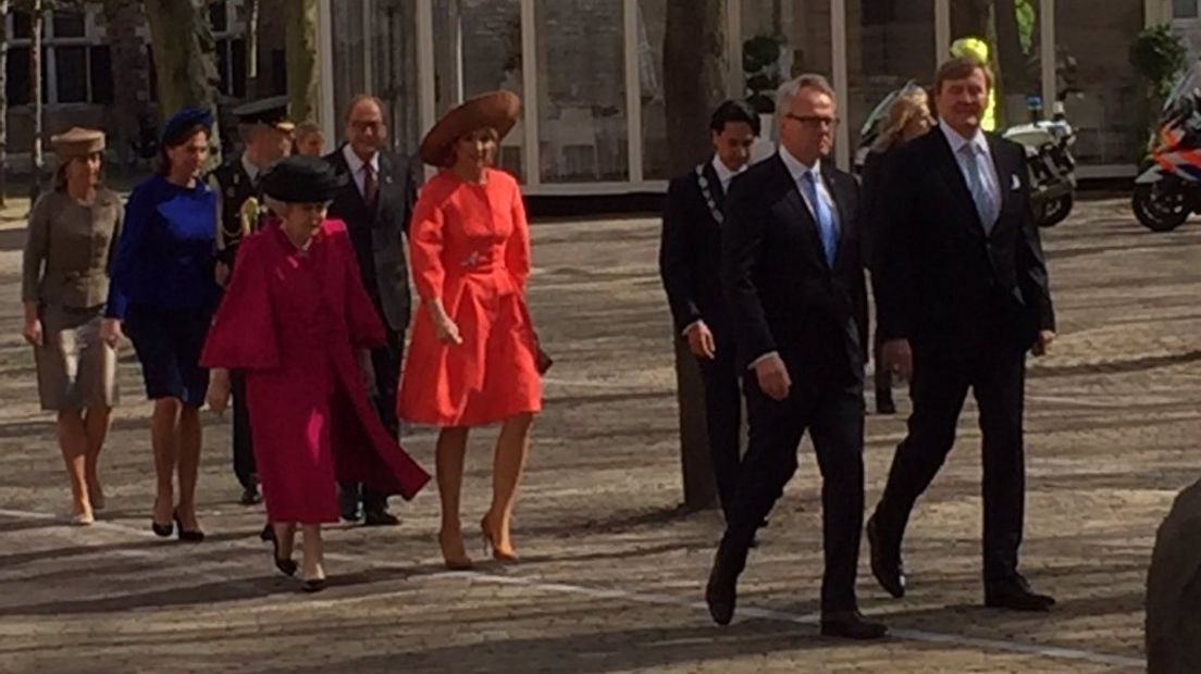 Ook de koninklijke familie is aangekomen bij de uitreiking van de FFA