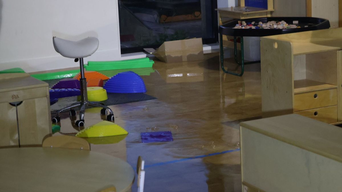 Kinderdagverblijf loopt vol water