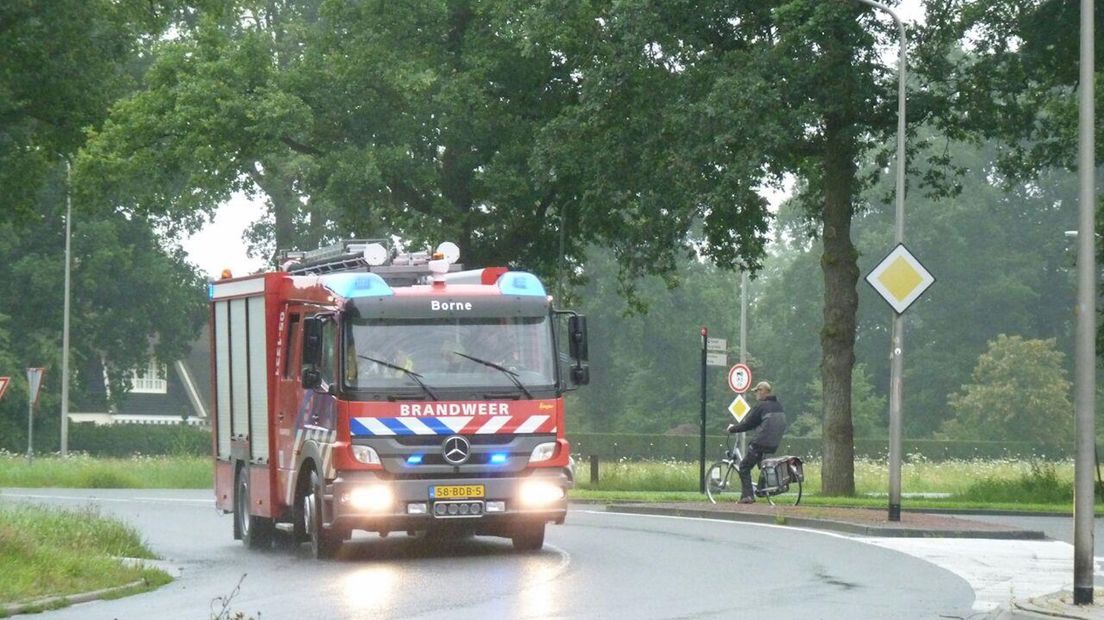 Brandweer bij Urenco in Almelo