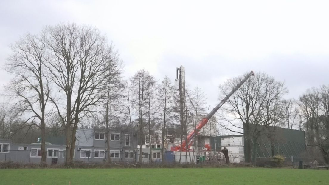 Boortoren aan de Tramweg in Rossum