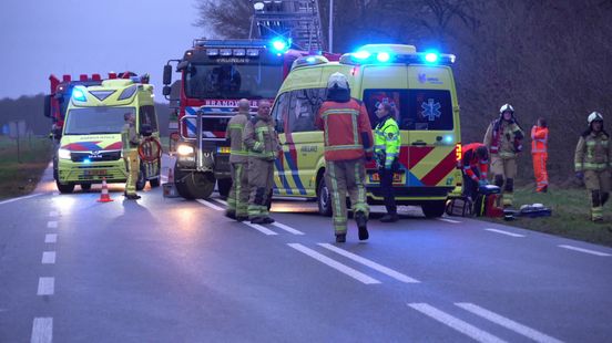 Ernstig ongeluk op N375 bij Ruinen, weg afgesloten