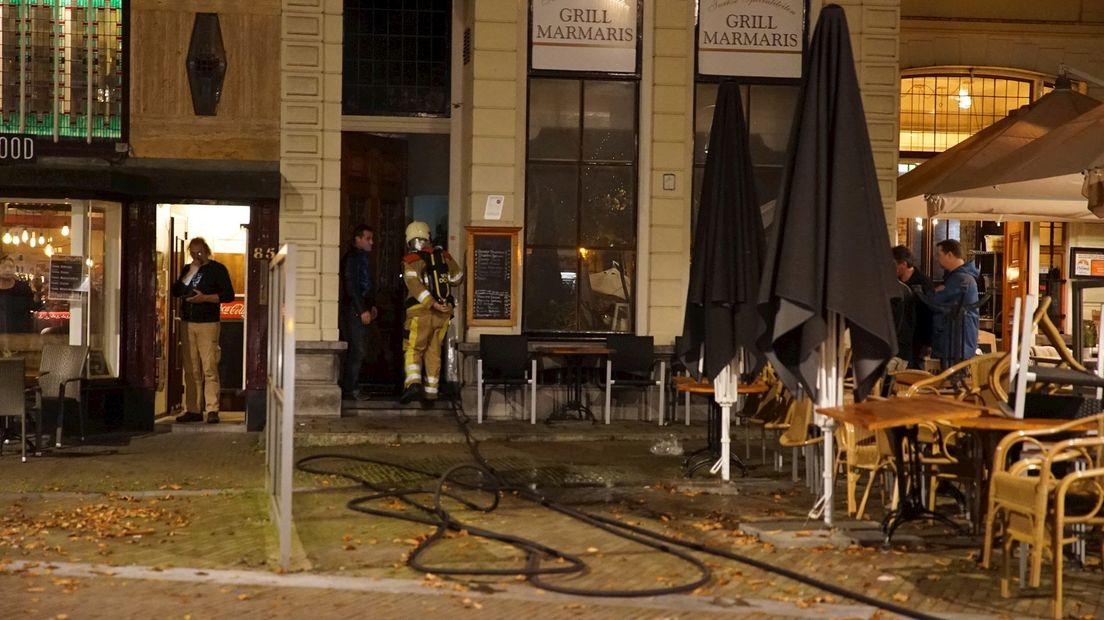 Brand in restaurant Deventer